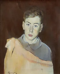 Portrett av en gutt (olje på lerret)