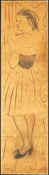 Triptych (tegning av en elskers scene) (blyant på papir) (se også 742028-29)