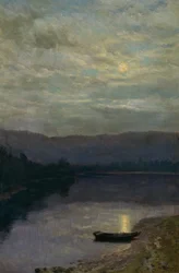 Måneoppgang ved Sole-vann