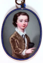 William Henry Cavendish Bentinck, markis av Titchfield, senere tredje hertug av Portland (emalje)