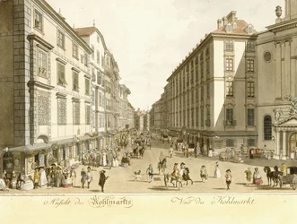 Utsikt over Kohlmarkt, 1786