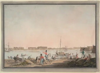 Utsikt over St. Petersburg fra Neva, 1808