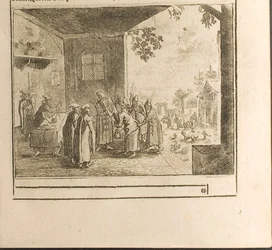 Rettsedsseremoni illustrasjon fra reiser til den store hertugen av Muscovy og kongen av Persia