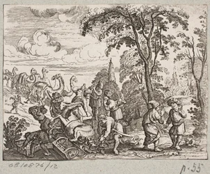 Illustrasjon til Adam Olearius, "Persisk Rosenthal av en genial poet Schich Saadi […]", Schleswig 1660