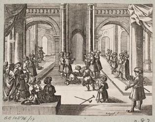 Illustrasjon til Adam Olearius, "Persisk Rosenthal av en genial poet Schich Saadi […]", Schleswig 1660