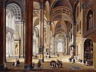 Interiøret i en renessansekatedral,