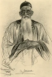 Kinesisk mann med briller, 1898.