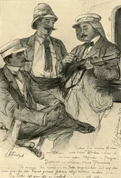 Europeere om bord på skip, 1898.
