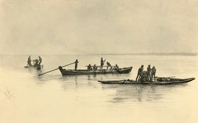Fiskebåter, Ceylon, 1898.