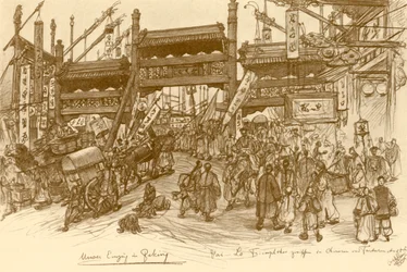 Porter i Peking, Kina, 1898.