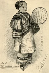 Me-J - datter av en mandarin, Hankow, Kina, 1898.
