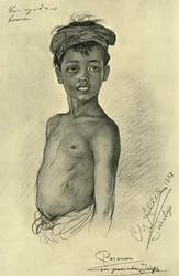 Pesamen - en javanesisk gutt fra Surubaya, Java, 1898.
