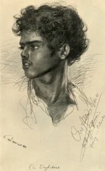 Singalesisk mann, Colombo, Ceylon, 1898.