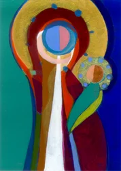 Madonna og barnet, ca. 2007 (akryl på panel)