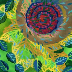 Meditasjon 11, ca. 2017 (akryl på panel)