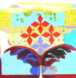 Meditasjon 6, ca. 2017 (akryl på panel)