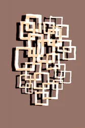 Overlappende geometriske firkanter