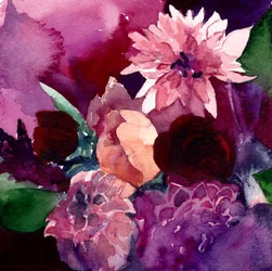Stemningsfulle blomsterfarger