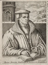 Portrett av Thomas Munzer, 1609.