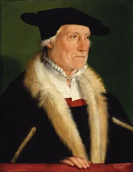 Portrett av kosmografen Sebastian Münster (1489–1552)