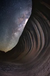 Melkeveien over Wave Rock