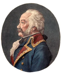 Portrett av Adam Philippe, jarl av Custine (1740 - 1793), fransk general.