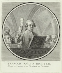 Portrett av komponisten Franz Xaver Richter 1709-1789, 1785.