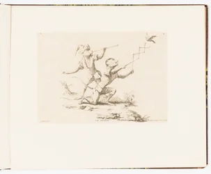 Plate 4, Le Zigzag (Sikksakk), Monkey-antikk eller forskjellige handlinger av menneskeliv representert av aper