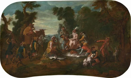 Singerie: Pikniken, ca. 1739 (olje på lerret)