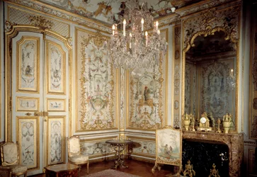 Utsikt over apernes kabinett eller «La Grande Singerie»» av Christophe Huet (1700-1759) 1737 Chantilly, Musee Conde