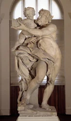 Fauna a l'Enfant steinskulptur