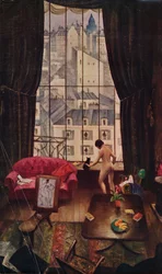 Et atelier i Montparnasse, ca. 1926, 1935