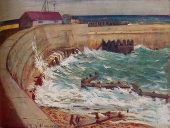 High Tide, West Bay, c1930