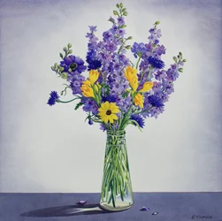 Blomster (akvarell på papir)