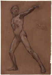 Figurstudie for Judas, c1910-1911.