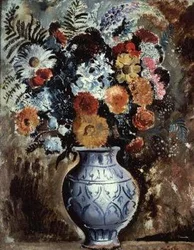 Blomster i en potte