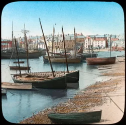 Fiskeflåte, St Ives, Cornwall, slutten av 1800- eller begynnelsen av 1900-tallet
