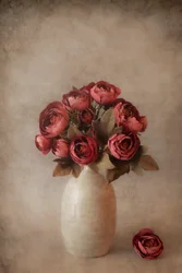 Stemningsfulle røde blomster