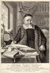 D. Leonardus Marius Goezanus, pub. 1654 gravering.