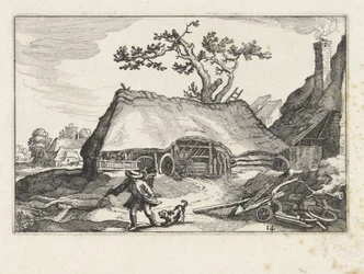 Barking Dog at a Farm Landscapes with Farms (serietittel)