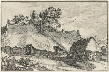 Gård og liten låve Landskap med gårder (serietittel)