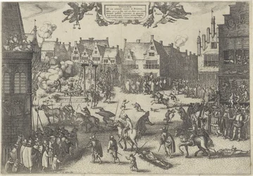 Henrettelse av Conspirators of the Gunpowder Treason, 1606 Supplicium de octo coniuratis sumtum i Britannia (tittel på objekt)