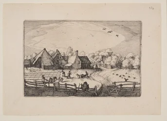 Blekefelt nær Haarlemmer Hout, fra utsikt i omgivelsene til Haarlem (Plaisante Plaetsen)