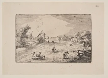 Veien mot Leiden, fra utsikt i Haarlems omgivelser (Plaisante Plaetsen)