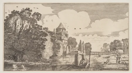 #39;Kleine Houtpoort#39; i Haarlem, fra Landscapes (Playsante Lantschappen)