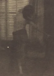 Modell i New York-studioet, ca. 1915 (foto)