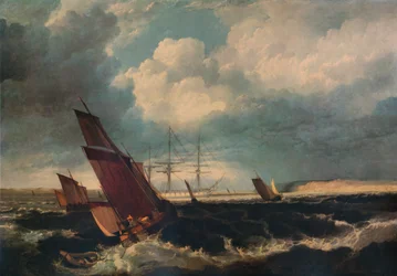 Guardship off the Nore, c1844
