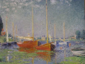 Røde båter ved Argenteuil