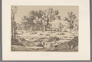 Landschap met gezicht op de berg Pentelikon Mount Pentelic (tittel på objekt) Utsikt over de mest kjente stedene i antikkens Hellas (...) (serietittel)