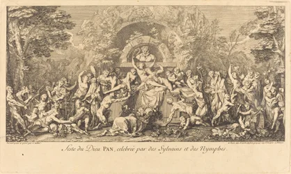 Feste du Dieu Pan, celebree par des Sylvains et des Nymphes (Feast of the God Pan feiret av Sylvans og Nymphs)